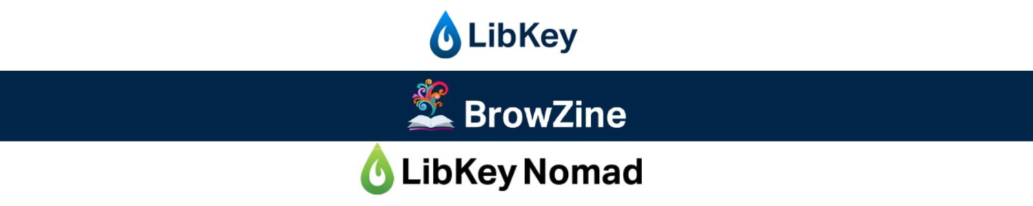 The words Libkey, Browzine and Libkey Nomad centered The words Libkey, Browzine and Libkey Nomad centered